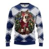 Rooster Chicken Santa Christmas Ugly Sweater