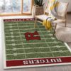 Skull Flower Calavera Chicago Bears Living Room Carpet Rug Home Decor