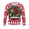 Santa Minion Arizona Cardinals Christmas Ugly Sweater