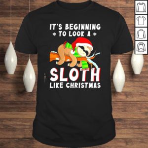 Santa Sloth its beginning to look a sloth like Christmas Sweater