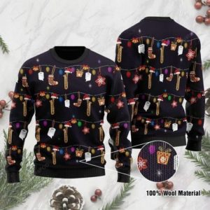 Saxophone Pattern Christmas Ugly Sweater