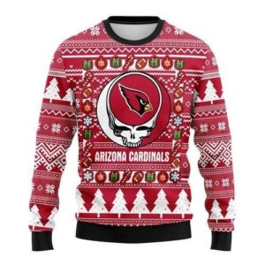 Skull Arizona Cardinals NFL Christmas Ugly Sweater