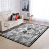 Skull Flower Calavera Atlanta Hawks NBA Living Room Carpet Rug Home Decor