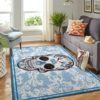 Skull Flower Calavera Carolina Panthers Living Room Carpet Rug Home Decor