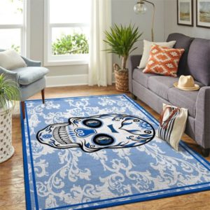 Skull Flower Calavera Dallas Mavericks NBA Living Room Carpet Rug Home Decor