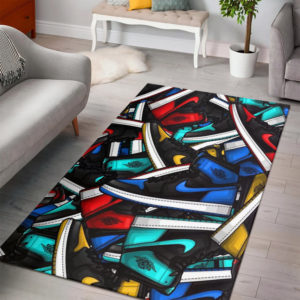 Air Jordan Sneaker Area Rug Home Decor