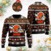Sasquatch Santa Carrying Presents Christmas Ugly Sweater