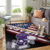 Snoopy Baltimore Ravens NFL Living Room Carpet Rug Home Decor