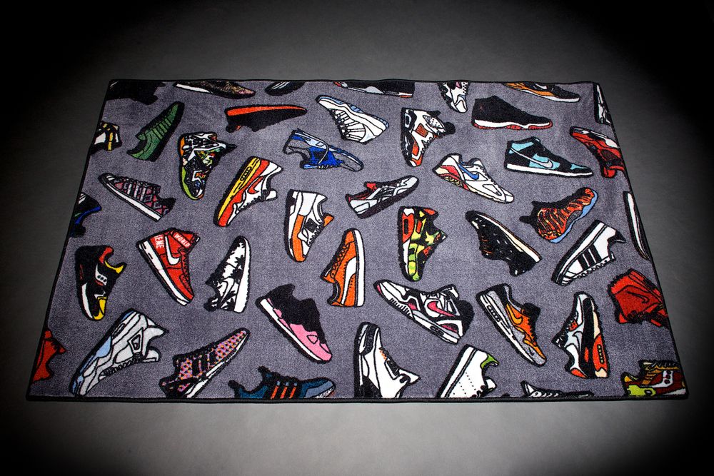 Spilled Sneaker Rug Home Decor Spilled Sneaker Rug Home Decor
