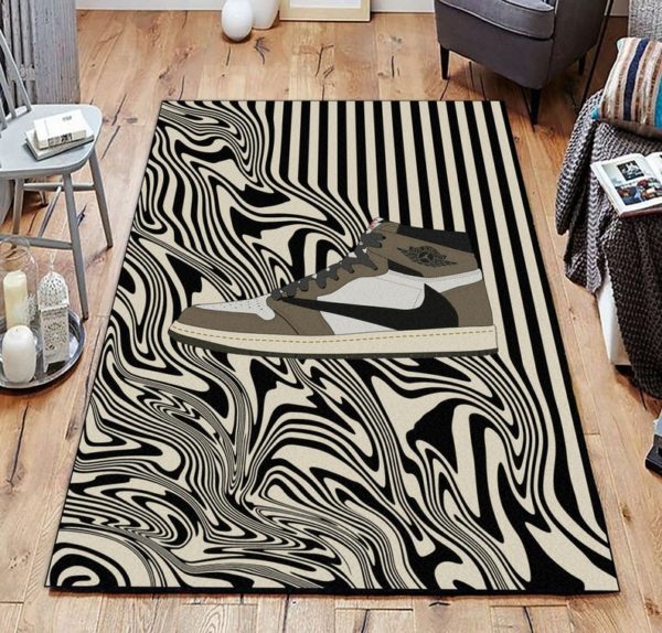 Style Pop Art Sneaker Rug Home Decor