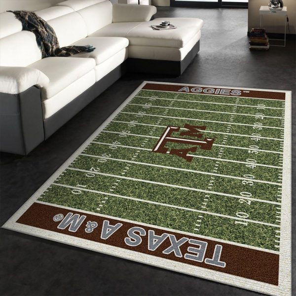 Texas A And M Aggies Team Home Field NFL Living Room Carpet Rug Home Decor Texas A And M Aggies Team Home Field NFL Living Room Carpet Rug Home Decor