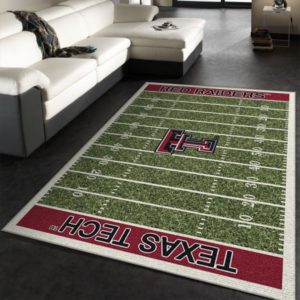 Texas Tech Red Raiders Team Home Field NFL Living Room Carpet Rug Home Decor