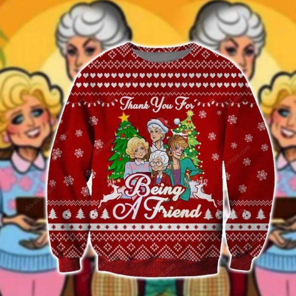 Thank You For Being A Friend Christmas Ugly Sweater