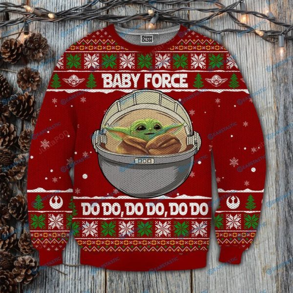 The Force Baby Yoda Christmas Ugly Sweater