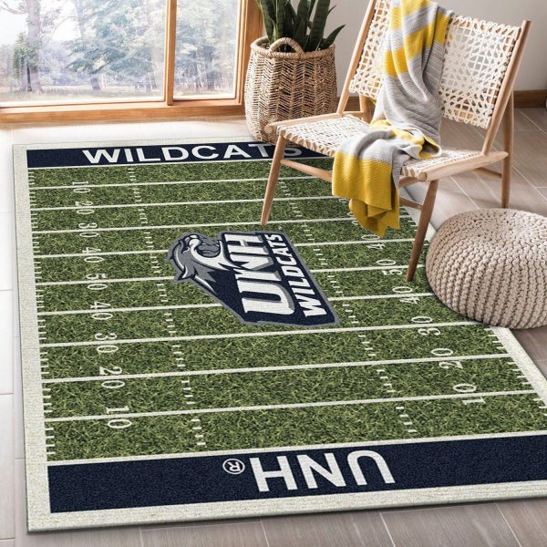 UNH Wildcats Team Home Field NFL Living Room Carpet Rug Home Decor UNH Wildcats Team Home Field NFL Living Room Carpet Rug Home Decor