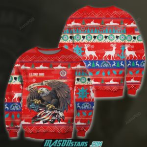 US Coast Guard Veteran Christmas Ugly Sweater