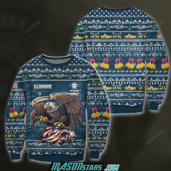 US Submarine Veteran Christmas Ugly Sweater