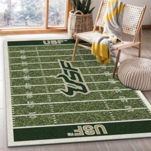 USF Team Home Field NFL Living Room Carpet Rug Home Decor