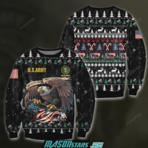Us Army Veteran Christmas Ugly Sweater
