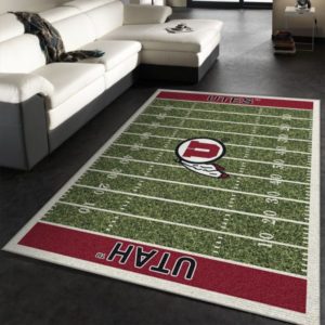 Utah Utes Team Home Field NFL Living Room Carpet Rug Home Decor