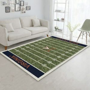 Virginia Cavaliers Team Home Field NFL Living Room Carpet Rug Home Decor
