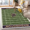 Washington Huskies Team Home Field NFL Living Room Carpet Rug Home Decor