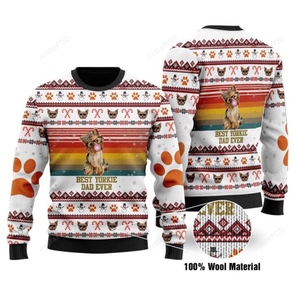 Yorkshire Terrier Dog Christmas Ugly Sweater