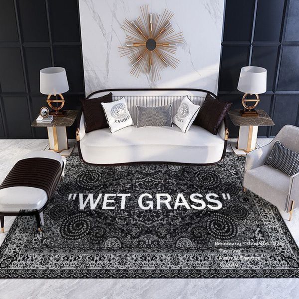 Keep Off Wet Grass Rug Home Decor