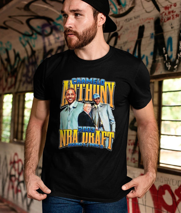 Carmelo Anthony NBA Draft 2003 Vintage T-Shirt