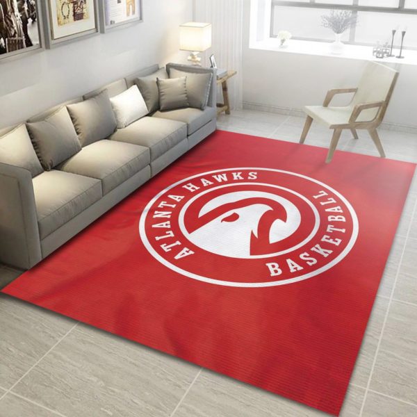 Atlanta Hawks Basketball NBA Rug Home Decor