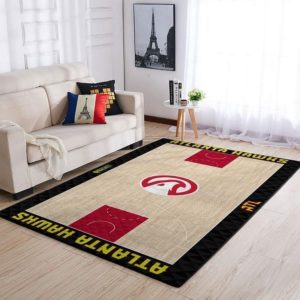 Atlanta Hawks Basketball Stadium NBA Rug Home Decor