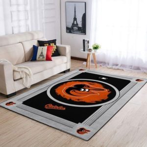 Baltimore Orioles Team Logo Gifts NBA Rug Home Decor