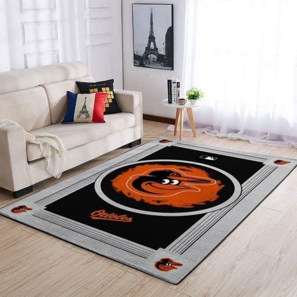 Baltimore Orioles Team Logo Gifts NBA Rug Home Decor