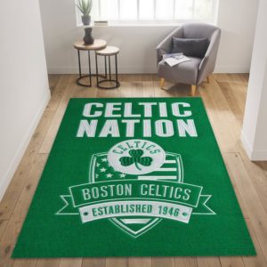 Boston Celtics 1946 Gifts NBA Living Room Carpet Rug Home Decor