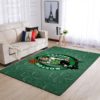 Boston Celtics Team Logo Wooden Style Nice Gift NBA Rug Home Decor