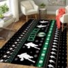 Boston Celtics Basketball Ugly Christmas NBA Living Room Carpet Rug Home Decor