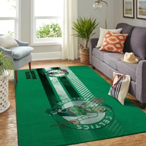 Boston Celtics Team Logo Nice Gift NBA Living Room Carpet Rug Home Decor