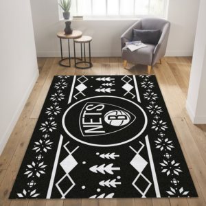 Brooklyn Nets Christmas NBA Living Room Carpet Rug Home Decor