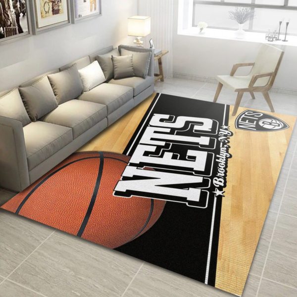 Brooklyn Nets NBA Rug Home Decor