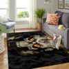 Brooklyn Nets Team Logo Skull Style Nice Gift NBA Living Room Carpet Rug Home Decor