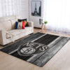 Charlotte Hornets Team Logo Skull Flower Style Nice Gift NBA Living Room Carpet Rug Home Decor