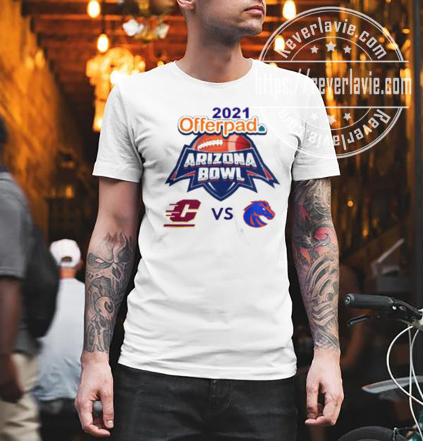 Central Michigan Chippewas Vs Boise State Broncos 2021 2022 Arizona Bowl T-Shirt