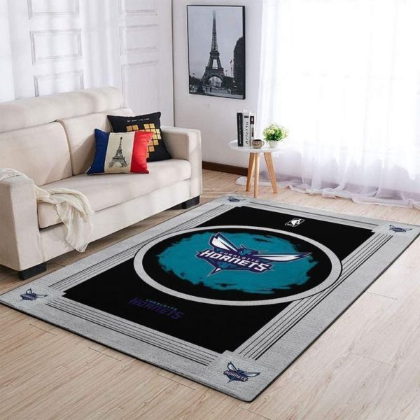 Charlotte Hornets Team Logo Gifts NBA Rug Home Decor