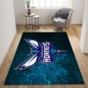 Charlotte Hornets Logo NBA Living Room Carpet Rug Home Decor