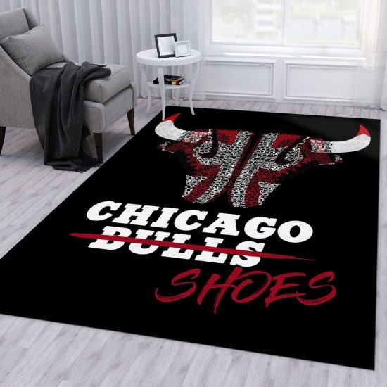 Chicago Bulls Shoes NBA Rug Home Decor Chicago Bulls Shoes NBA Rug Home Decor