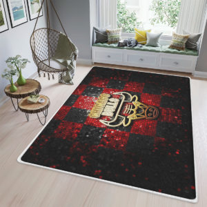 Chicago Bulls Stained Glass NBA Rug Home Decor