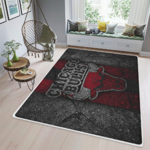 Chicago Bulls Team Logo Old style NBA Rug Home Decor