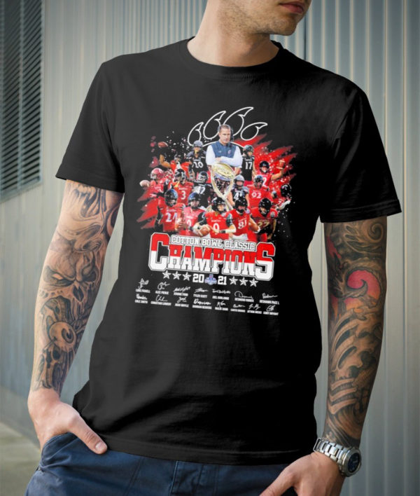 Cincinnati Bearcats Champions 2021 2022 Cotton Bowl Signature Gifts T-Shirt