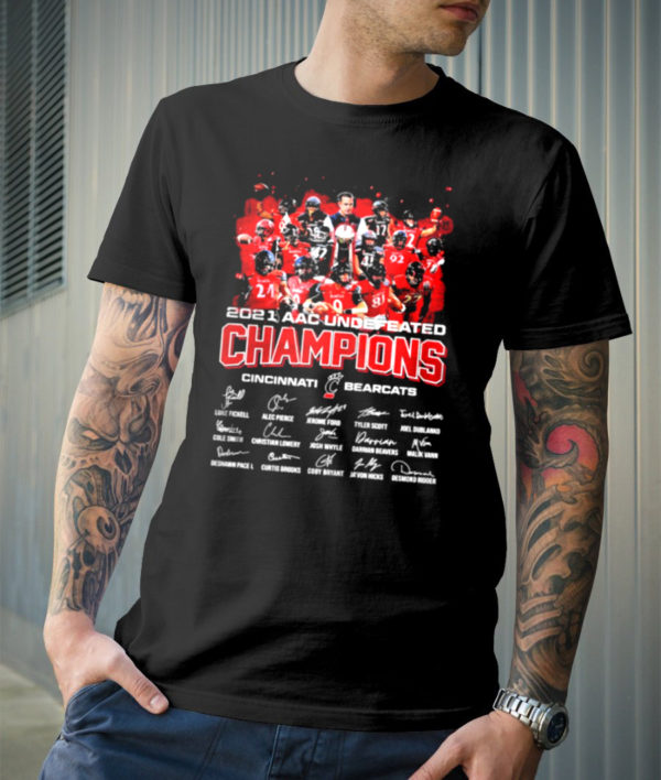 Cincinnati Bearcats Team Signature Champions  2021 2022 Cotton Bowl Unisex T-Shirt