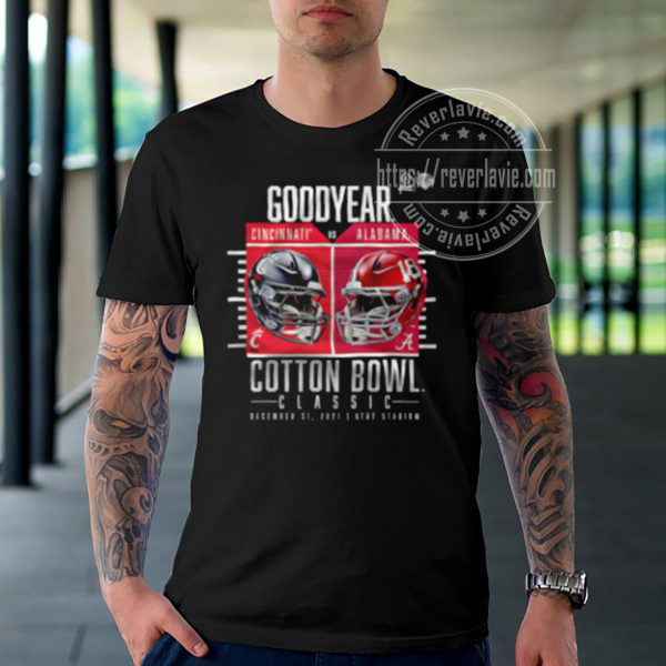 Cincinnati Bearcats Vs Alabama Crimson Tide 2021 2022 Cotton Bowl T-Shirt